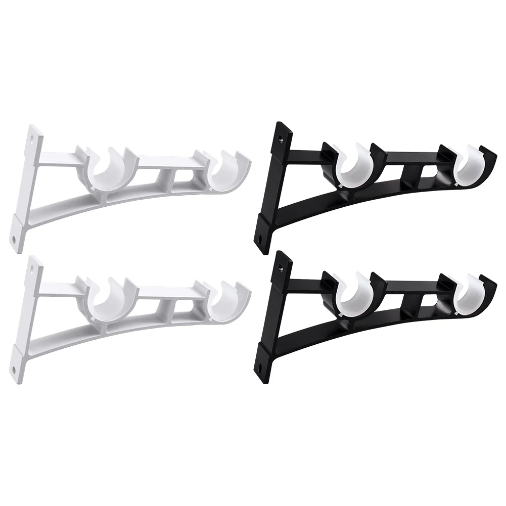 github - lete114 loading-script:... 【Best SKU活动价 Guaranteed】 2 Pack Double Curtain Rod Brackets Aluminum ...