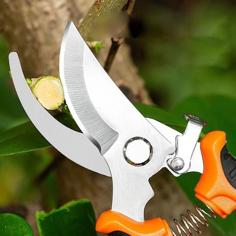 Pruning Shears Sharp Blade One-handed Branch Grass Garden Fruit Tree Trimming Scissors Knife Non-slip Handle Tools