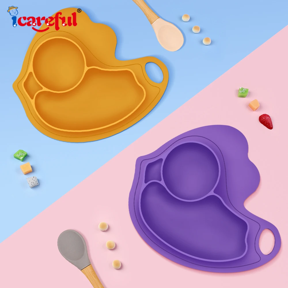 child's-silicone-dining-plate-bpa-free-cute-chick-type-dishes-suction-bowls-baby-tableware-non-slip-training-feeding-sucker-bowl