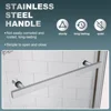 Shower Door34 3/4~35 9/16" Wx72 in.H ,Pivot Shower Door 1/4in(6mm) Thick Tempered Clear Glass, Corner Shower Doors 2