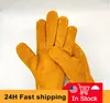 Men Work Gloves Soft Cowhide Driver Hunting Driving Farm Garden Welding Security Protection Safety Mechanic Glove 1