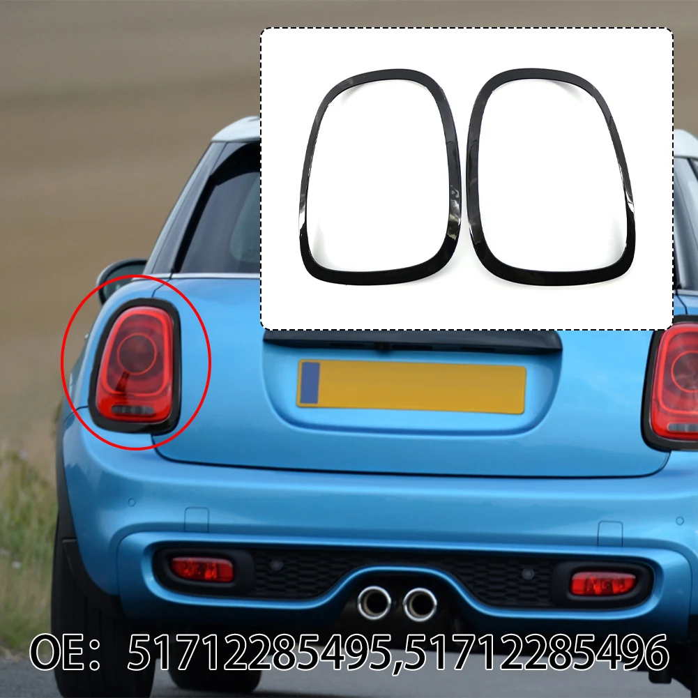 

2 шт. для Mini-Cooper F55/F56/F57 2014 + глянцевое черное кольцо для фар, облицовка, объемная Крышка, задняя фоторамка, аксессуары для автомобиля