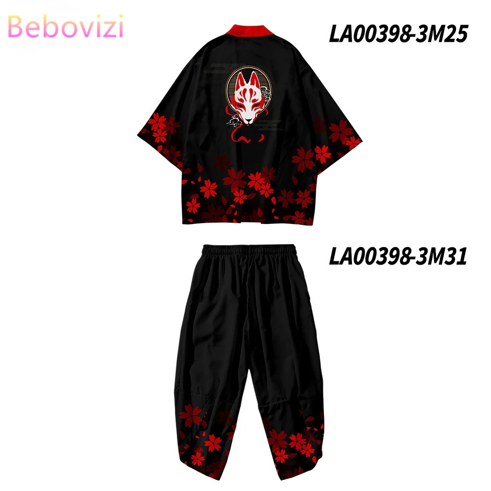Japanese Kimono Japanese Kimono Cardigan Plus Size Asian Style Kimono Pant Set