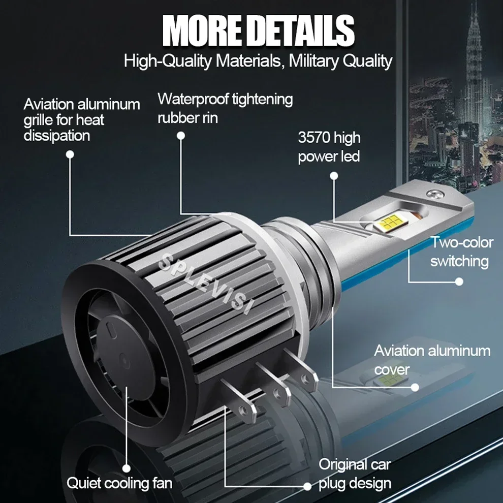 Canbus H15 터보 자동차 램프 180W 6000K 포드 트랜짓 커넥트 2013-2023 2014 2015 2016 2017 2018 2019 2020 2021용 자동차 조명