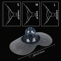 2pcs Silicone Nipple Protectors Feeding Mothers Nipple Shields Protection Cover Breastfeeding with Clear Carrying Case 2