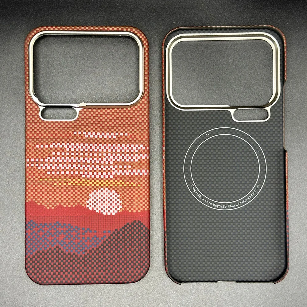 Sleek Magnetic Aramid Carbon Fiber Phone Case