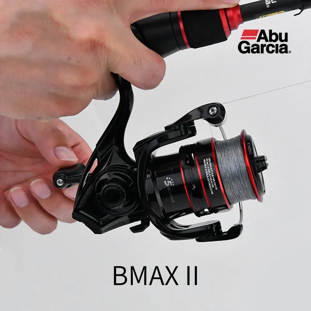 Original ABU GARCIA BLACK MAX 2 Spinning Fishing Reel 4+1BB 500-5000  Graphite Body Lightweight Saltwater Fishing Coil BMAX II - AliExpress