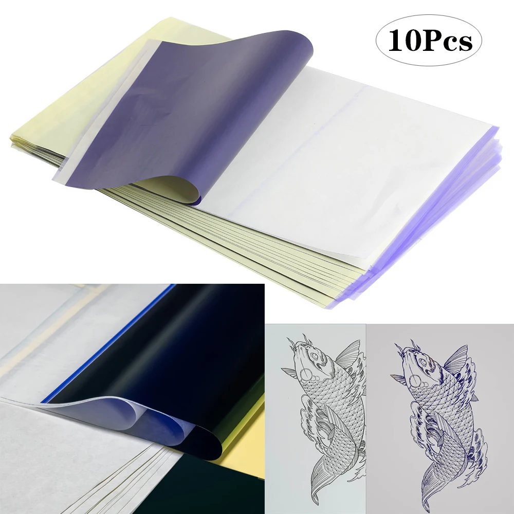 5/10Pcs Transfer Paper Tattoo Stencils Copier Sheets Spirit Master Freehand  A4 Size Paper Tattoo Printer For Machine Accessories - AliExpress