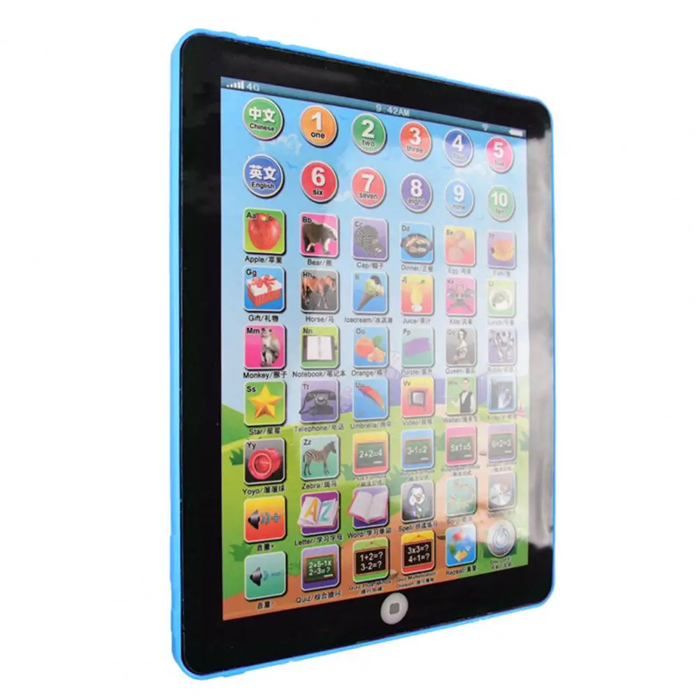 Kids learning tablet Touch Screen Eye Protection ABC Word Song Music Number Learning Electronic Interactive Educational Toy