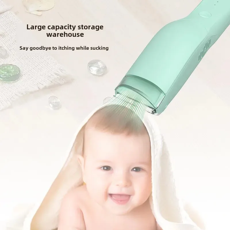 PFAY Automatic Baby Hair Clipper Silent Electric Hair Trimmer Home Use Baby Care Tools Haircut Machine Clipper