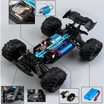 1:16 Scale Large RC Cars 50km/h High Speed RC Cars Toys for Boys Remote Control Car 2.4G 4WD Off Road Monster Truck 3