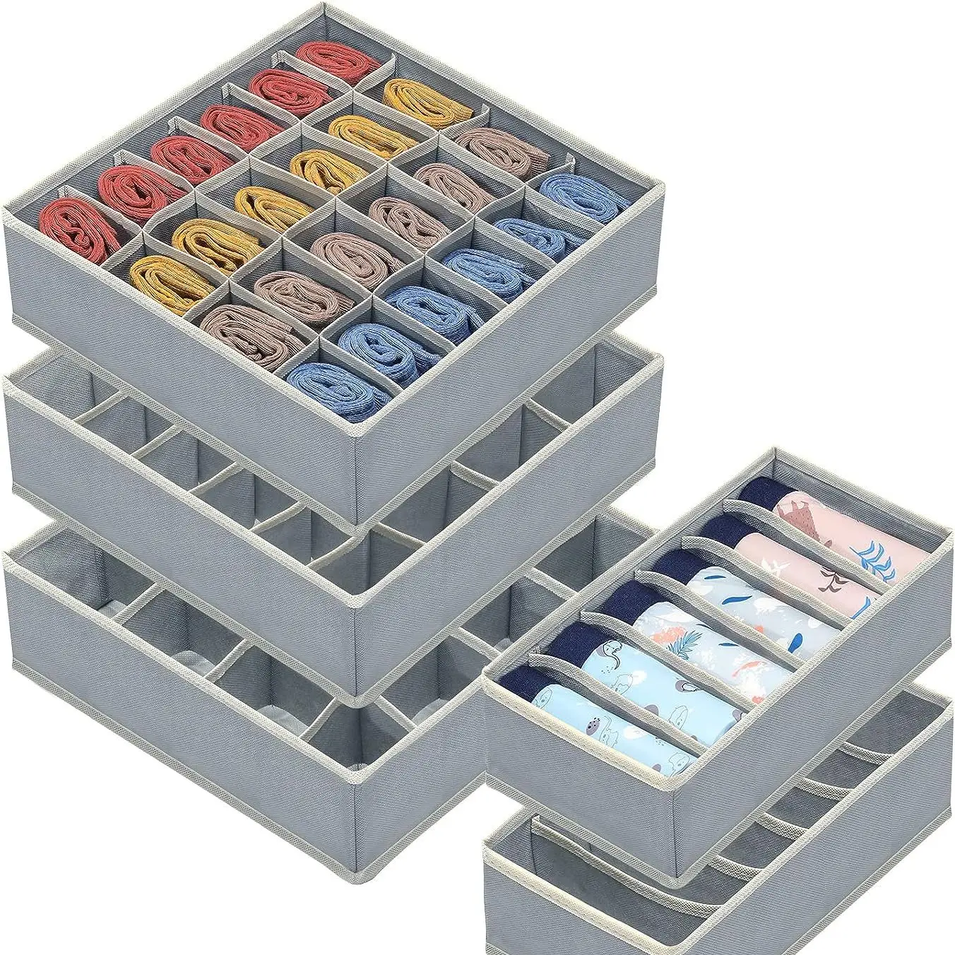 Petals petals drawer organizers for clothing - 8 pack foldable