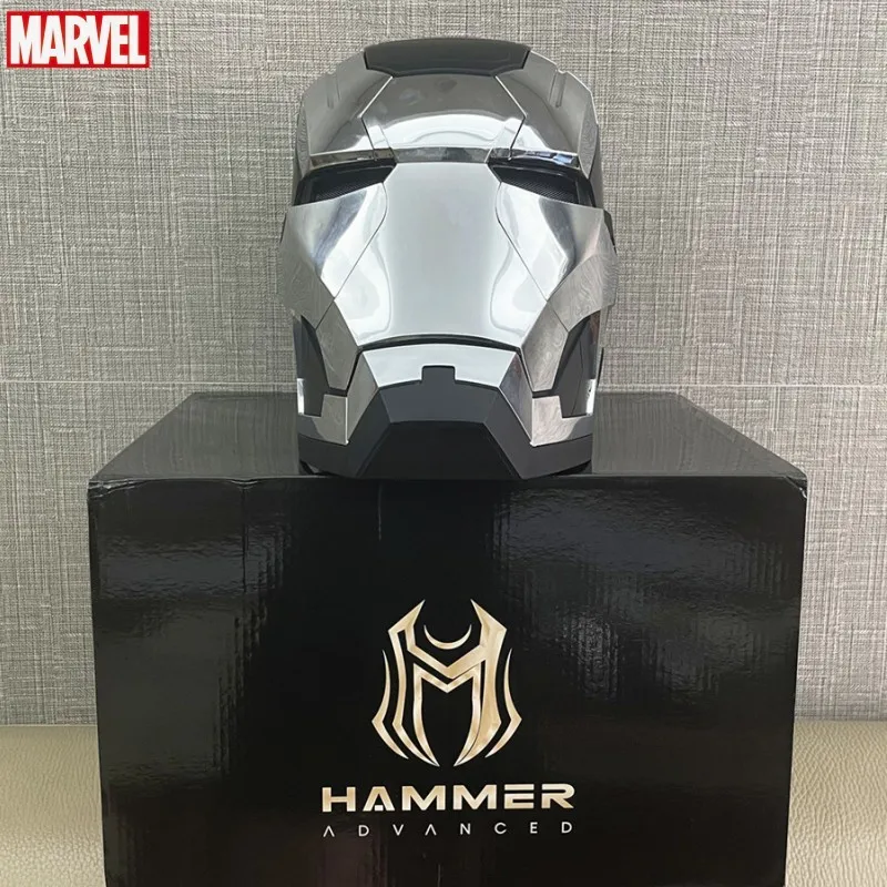 Nuovo 1:1 Autoking Marvel Iron Man Figure Mk5 Casco Remote Jarvis Ironman War Machine Automatic Cosplay Mask Friend