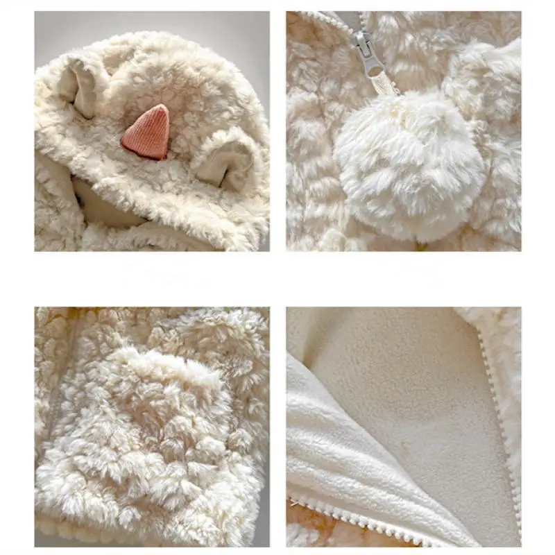 Baby Girl Winter Clothes Kids Girls Hooded Zip Coat Cute Solid Color Top Children Casual Pants Sisters Matching Clothing