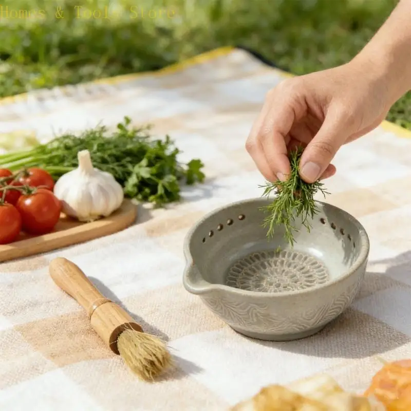 마늘, 생강에 편리한 H4GE Easy Store Peeler Bowl 수지 마늘 강판 플레이트