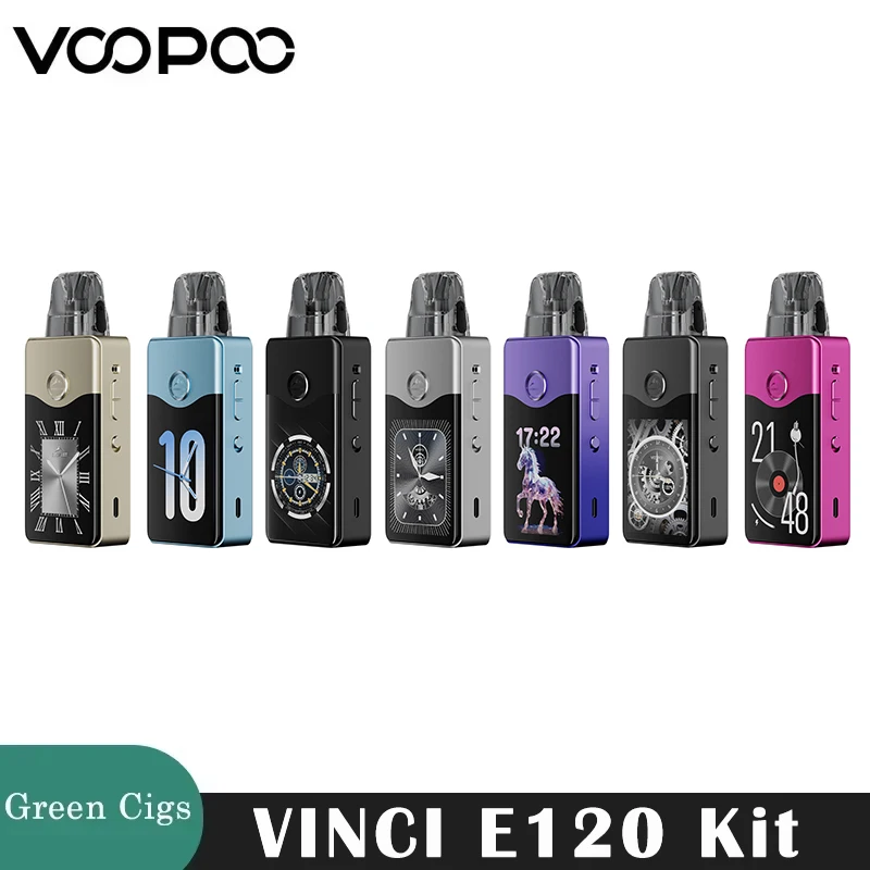 Original VOOPOO VINCI E120 Kit 120W Vape 4500mAh Battery 5ml DTL Cartridge PnP X Coil E Cigarette Vaporizer