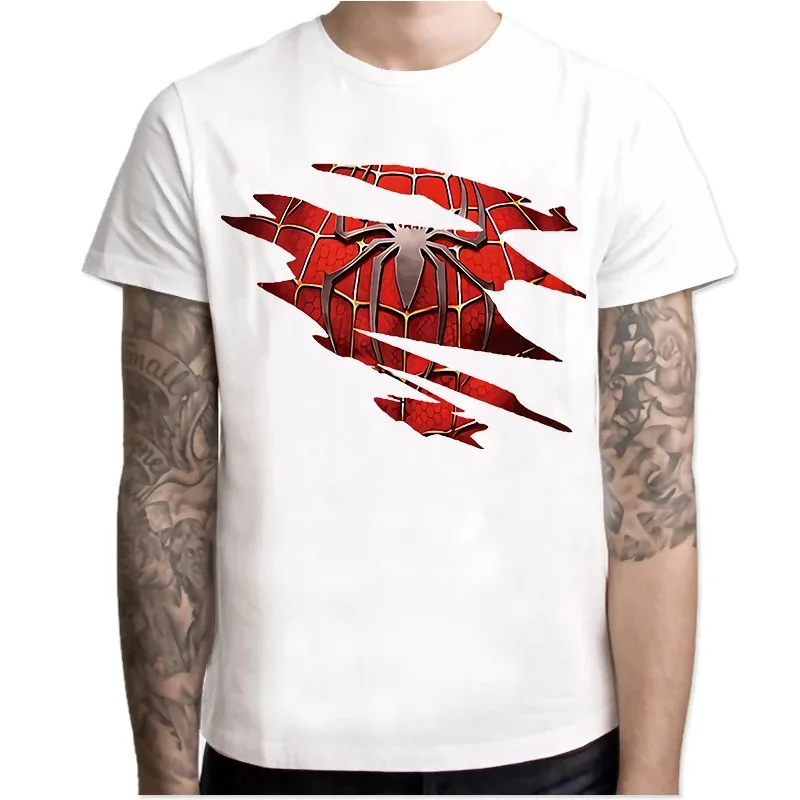 

Cartoon Super Hero Spiderman T Shirt Streetwear Tops T Shirt Men Harajuku Fashion Graphic T-shirt Unisex Tshirt Y2k Tops Male