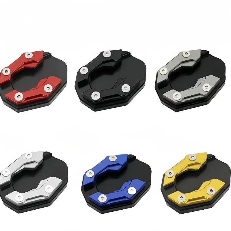 1pc Foot Support Pad Motorcycle Modification Accessory Side Kickstand Anti-Slip Base Enlarged Single Support Pad