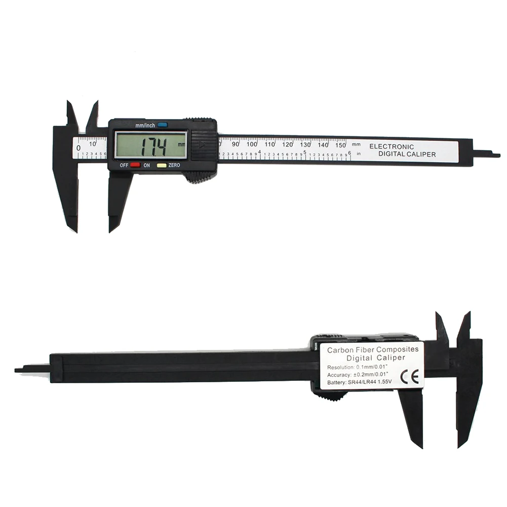 Digital Vernier Caliper LCD Electronic Altimeter Micrometer Measuring Tool  Plastic Ruler 0-150mm 6-inch - AliExpress