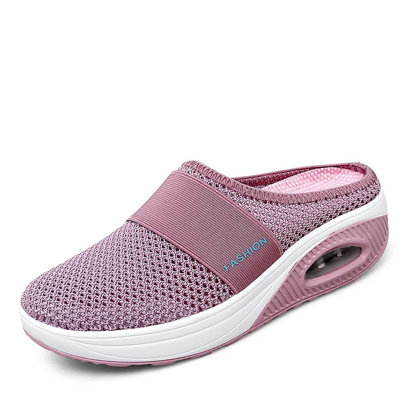 Slippers sandals shoes Women Wedge Breathable Slippers Summer Anti-slip Premium Sandals Vintage Casual Female Platform Shoes Plus Size Slides