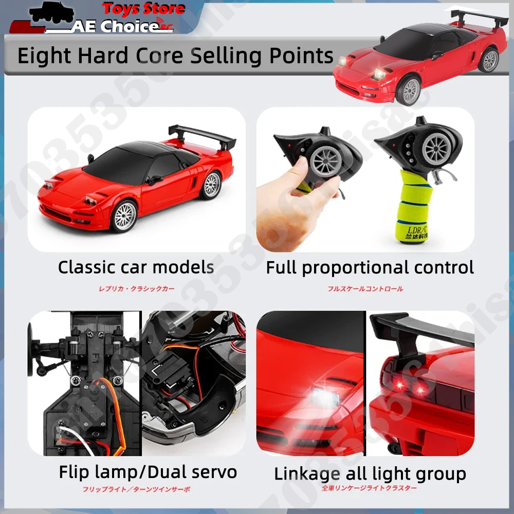 LDRC LD1803 NXS Drift Car RTR 1/18 2.4G 2WD ESP Gyroscope RC Car Drift Vehicles LED Lights Full Scale Controlled Model Toys 4