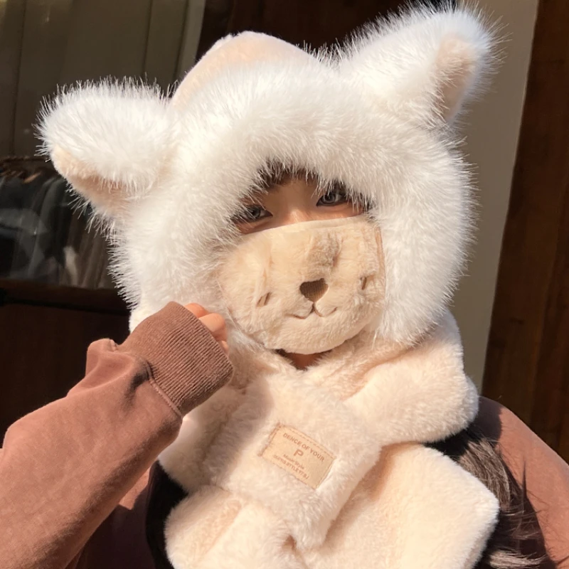 Designer Men's and Women's Windproof Warm Plush Ear Protection Hat Cap 모자 Gorras Para Hombres 바라클라바 Шапка Женская 비니 겨울모자 Beanie
