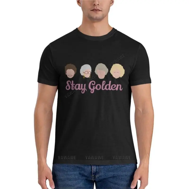 

men t-shirts boys white black tops Stay Golden Golden Girls Classic t-shirt for men plus size t shirts
