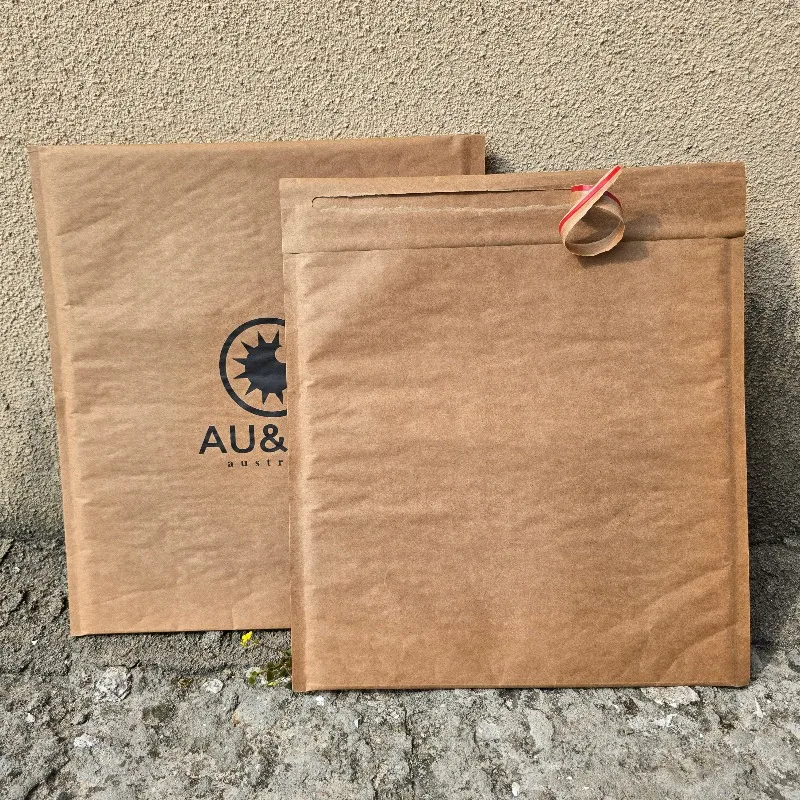 Sacs d'enveloppe à bulles en papier Kraft épais et résistant aux chocs, personnalisés, pour commerce électronique, livraison Express, sacs d'emballage logistique