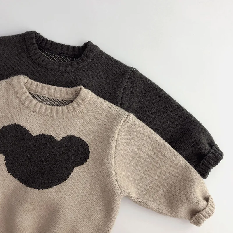 Kids Clothes Sweaters Casual Winter Autumn Knitted Sweaters Cute Cartoon Children Girls Boys Thick Sweater High Quality