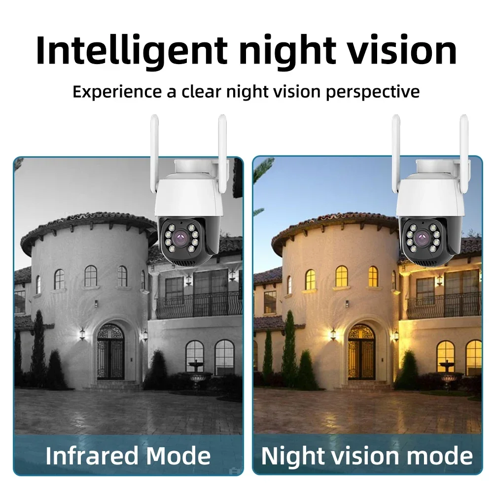WIFI 4G IP Camera Outdoor Home Security Auto Tracking Human Detection Camera WIFI CCTV Surveillance Camera Camhi Pro APP 4