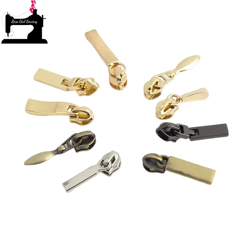 

10-50-100PCS 3# Nylon Durable Zipper Slider For Purse Handbags Backpack Zipper Pull Tab Repair Kit Bags DIY Sewing Accessories