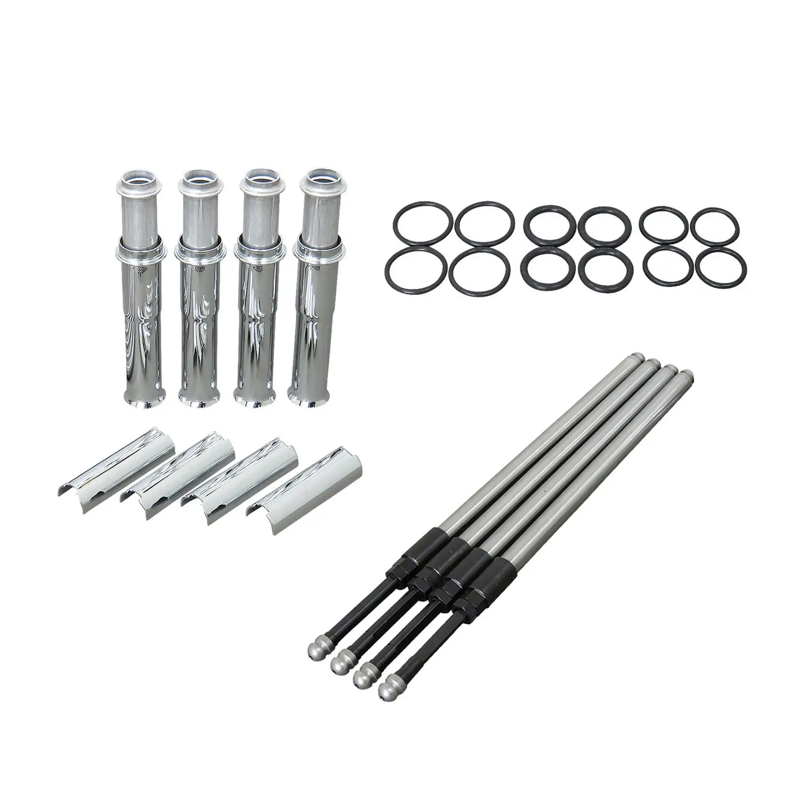

Pushrod Conversion Set with Chrome Covers 493889 for Twin cam 1999-2017