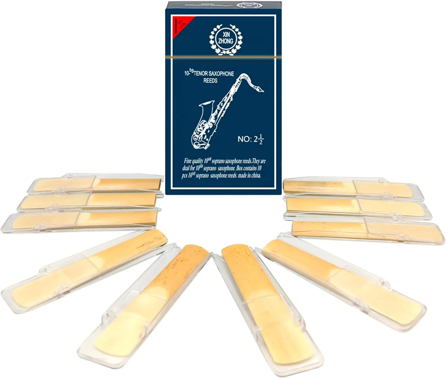 Set of 10 Rich-Tone Saxophones for Student Performances and School Bands