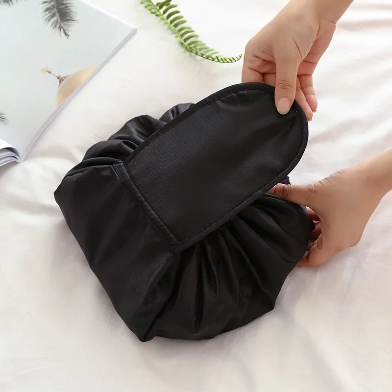 Cosmetic Bag Women Drawstring Travel Makeup Lazy Storage Toiletry Organizer