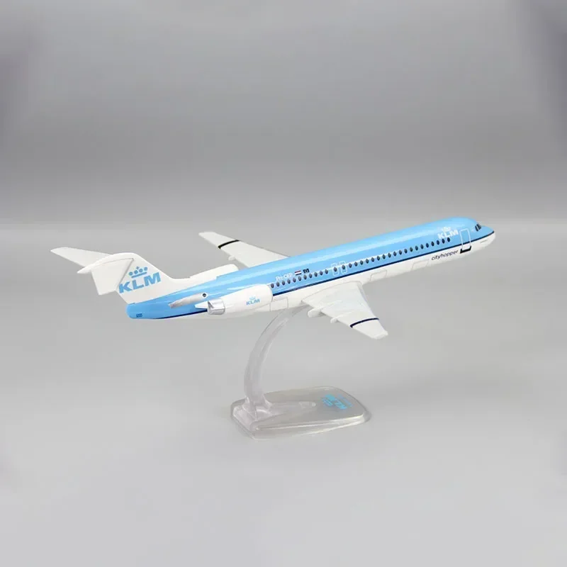 Modello Aereo PPC Holland Fokker 100 KLM | Scala 1:100 Plastica A Scatto