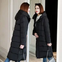 Women's Thickened Down Cotton Coat Medium-length Stylish Winter Jacket 2