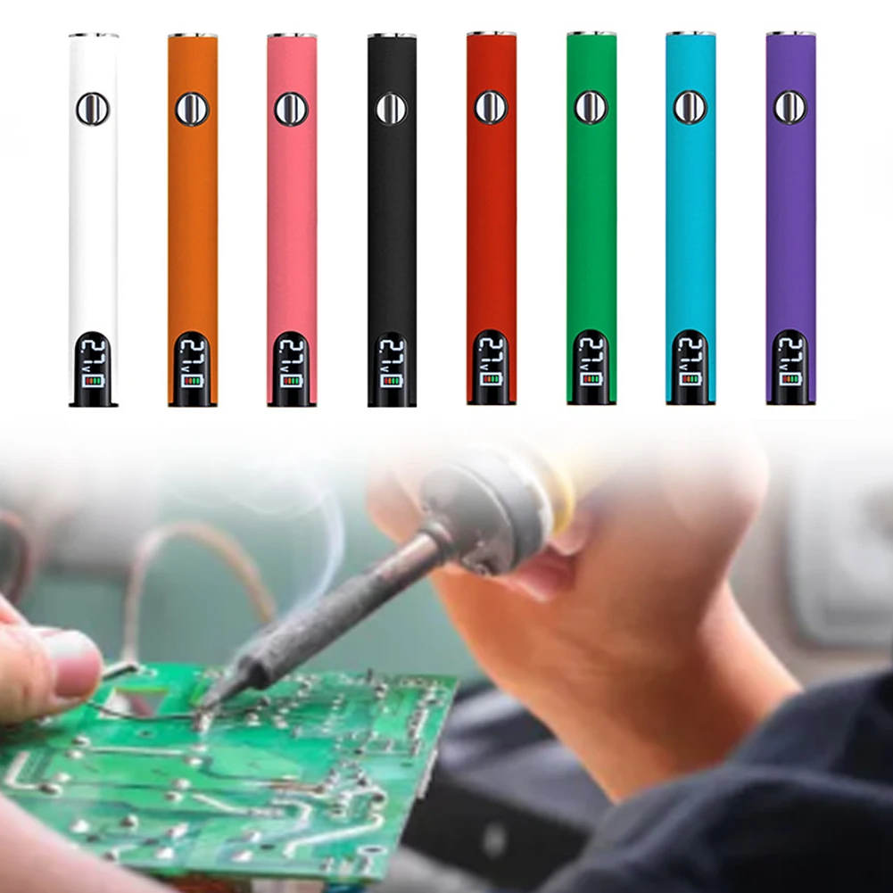 510 Thread Battery Cart Pen Adjustable Voltage Smart Power Tool 650mAh Battery Mini Battery Welding Tool with USB Charger Cable