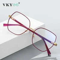 VICKY Fashion Women Cat Eye Myopia Prescription Glasses Hyperopia Reading Anti Blue Light Metal Optical Eyeglasses Frame PFD3076 1