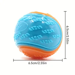 Durable Crew Ball Dog Chew Toy - Interactive Pet Teeth Grinder (Blue)