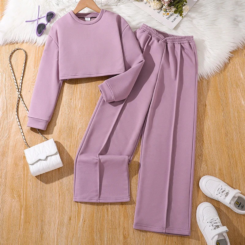 Cropped Top Pants Set 2