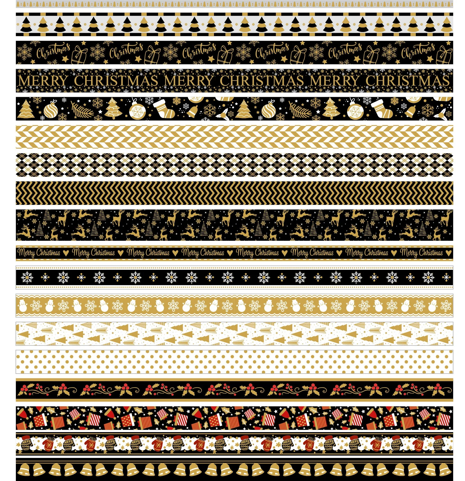 Folha de ouro geométrica Washi Tape Set,