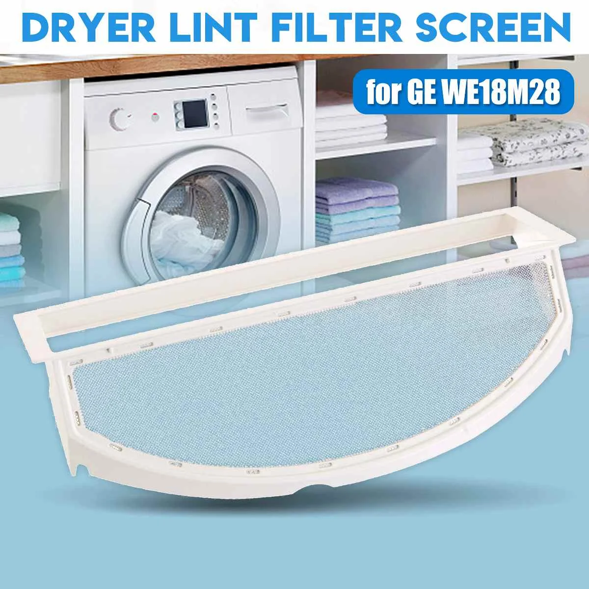 Dryer Filter Dryer Evaporator Filter 2pc Dryer Lint Filter Screen Replacement Clothes Dryer Part Accessories for General Electric WE18M28 PS11767017 WE18X25100