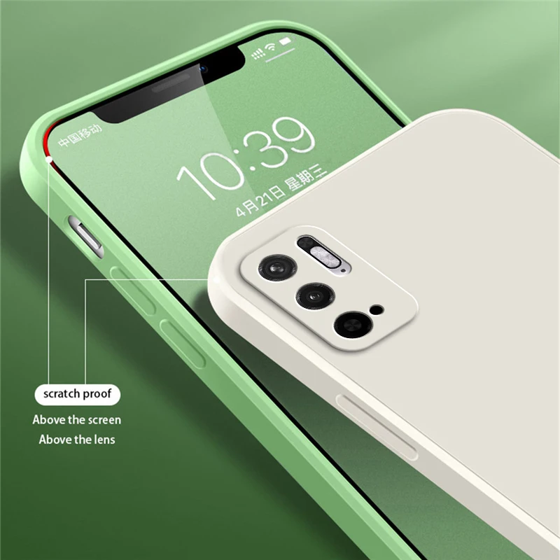 Pro Max Poco M2 Pro 360 Cover Original Square Liquid Phone Case