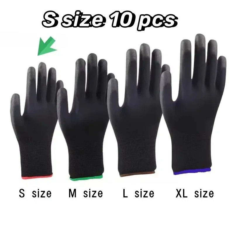 Durable Safety Gloves Anti-Slip Wear-Resistant ESD Protection Gardening Woodworking 10 Pairs protective gloves