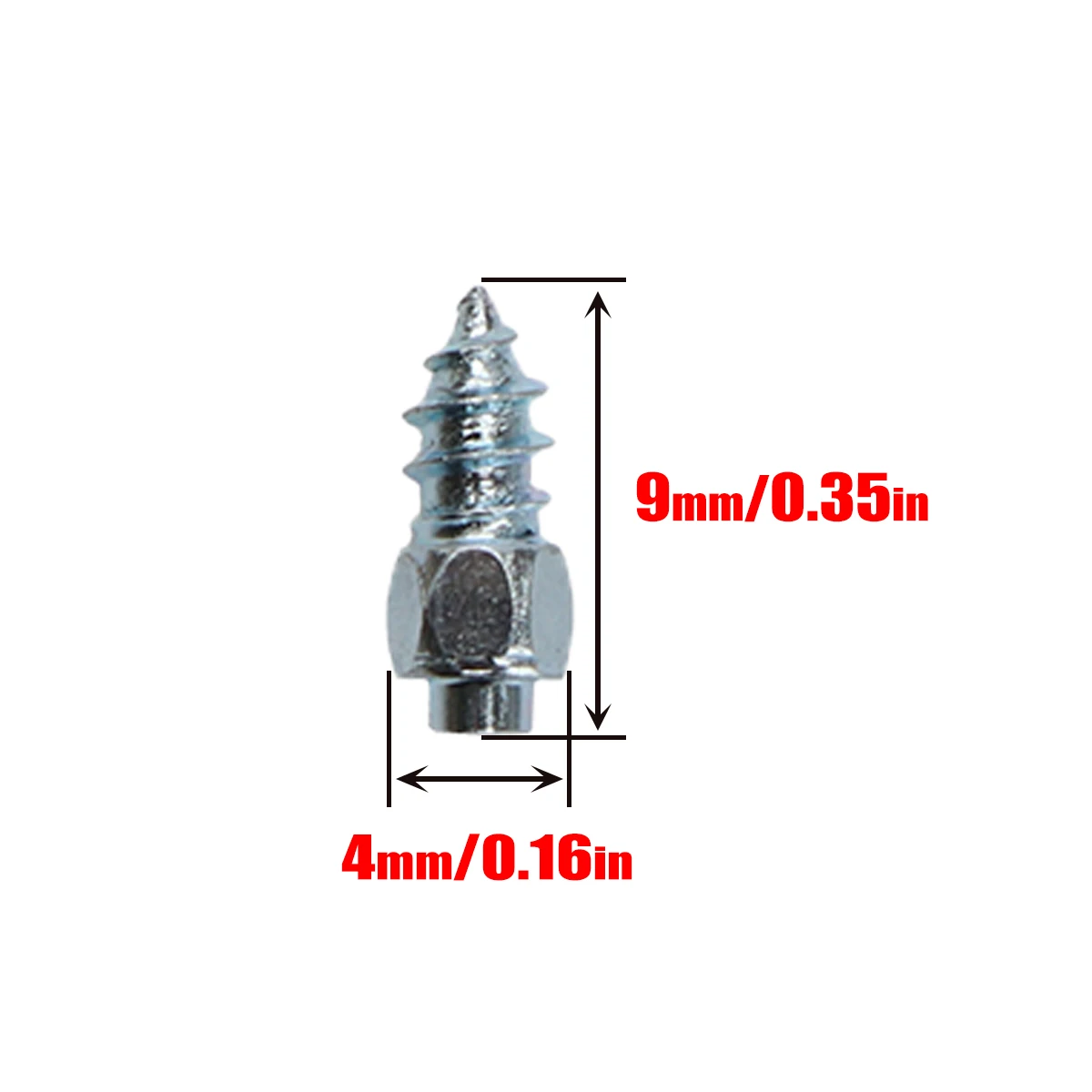 100X 4*12mm Tire Studs Carbide Screw Spikes Anti-Slip Anti-ice For Car/SUV/ATV/UTV/Boots With Installation Tool Car Tire Stud