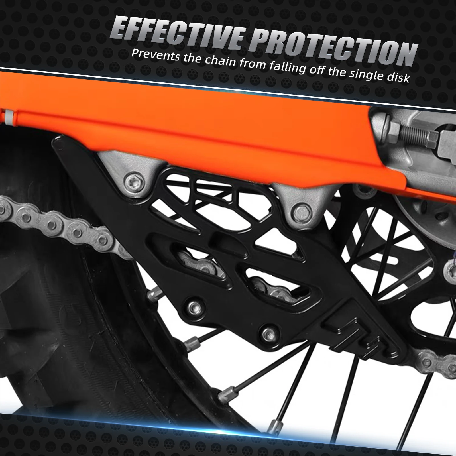2024 für KTM EXC 300 EXCF 350 SXF 250 SXF 450 Für Husqvarna TE 300 FE 450 Für GasGas EC 300 Schwinge Schutz Kette Guide Schutz – Detail 7