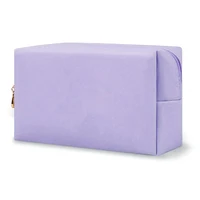 Small Personalized Initial Letter Makeup Bag Cute Waterproof PU Leather Cosmetic Bag Preppy Makeup Pouch Toiletry Zipper 2