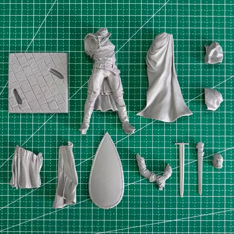1/20 스케일 90mm 다이캐스트 수지 피규어 모델 키트 고대 템플러 상사 취미 미니어처 장난감 조립되지 않은 도색되지 않은 DIY 디오라마