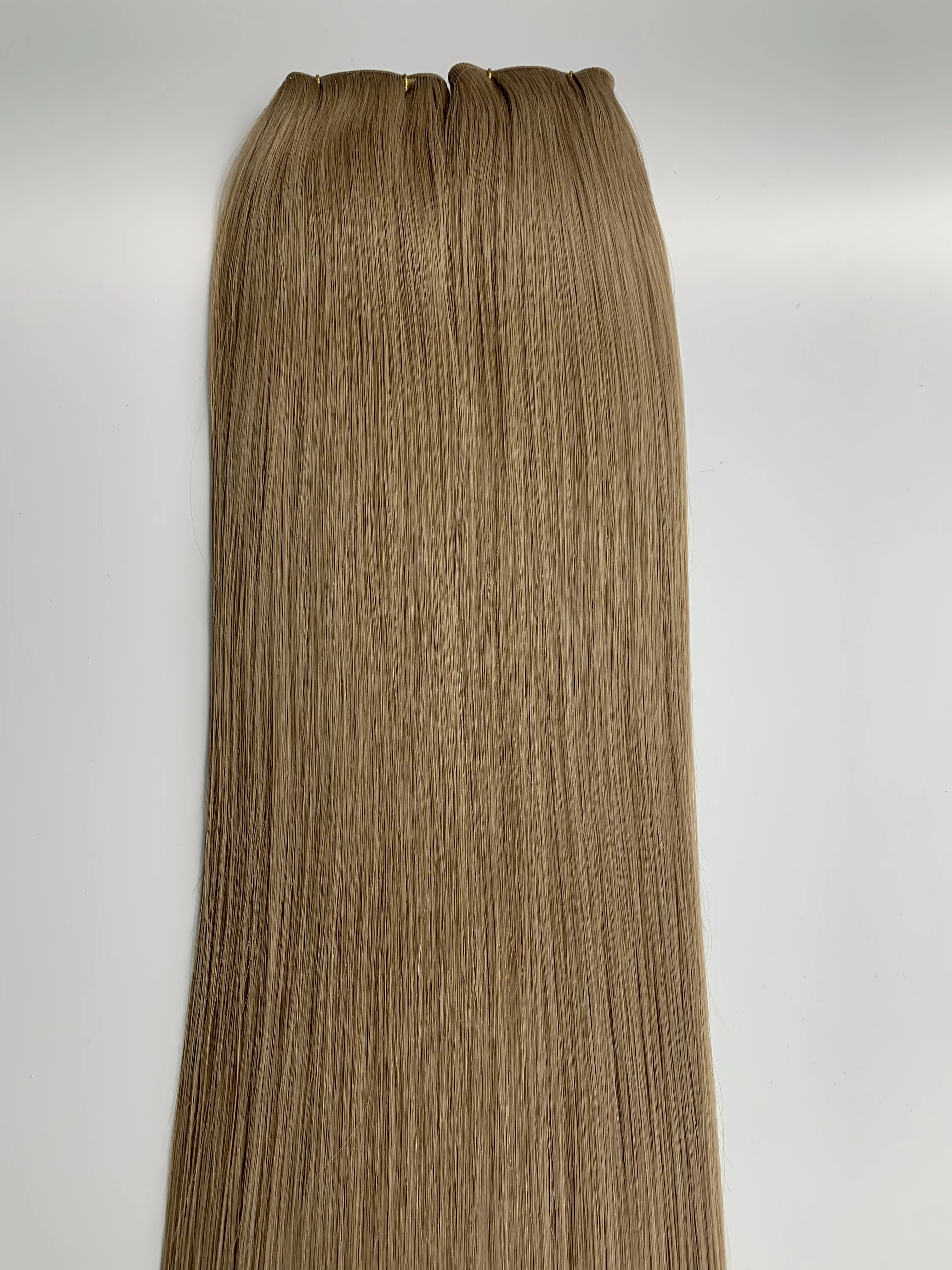 thumbnail image 1 of Extensión de cabello humano 100 % virgen Genius Weft de fábrica, 100 g, trama de cabello liso invisible para salón, 1 of 5