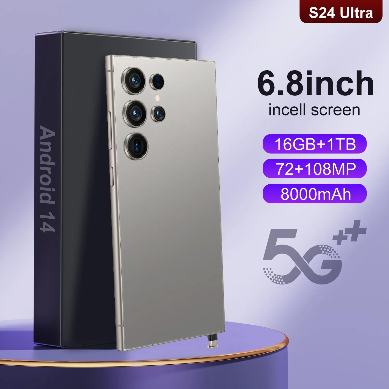 S25 Ultra desbloquea o telefone celular em todo o mundo, 1 TB, slot duplo, espera para adultos e adolescentes